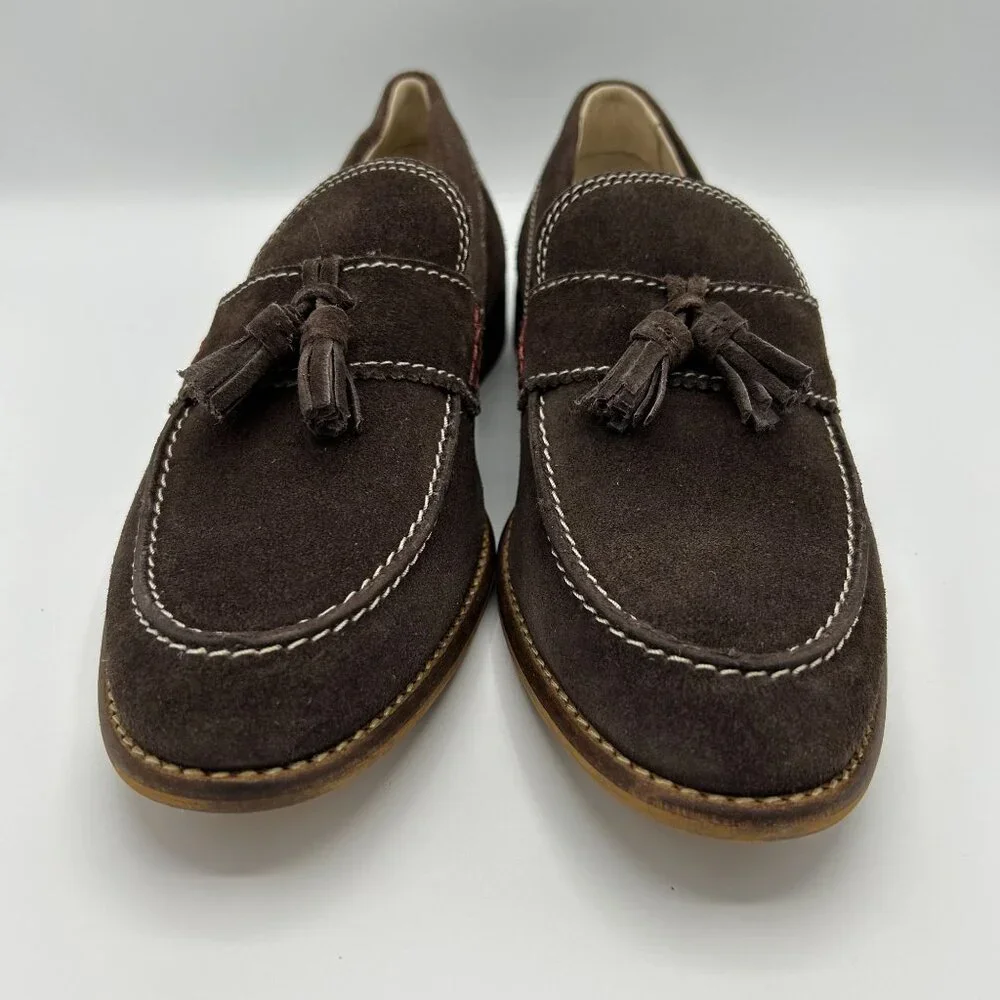 Men's Testosterone 43M (10) Proud Lee Brown Suede Tassel Loafers